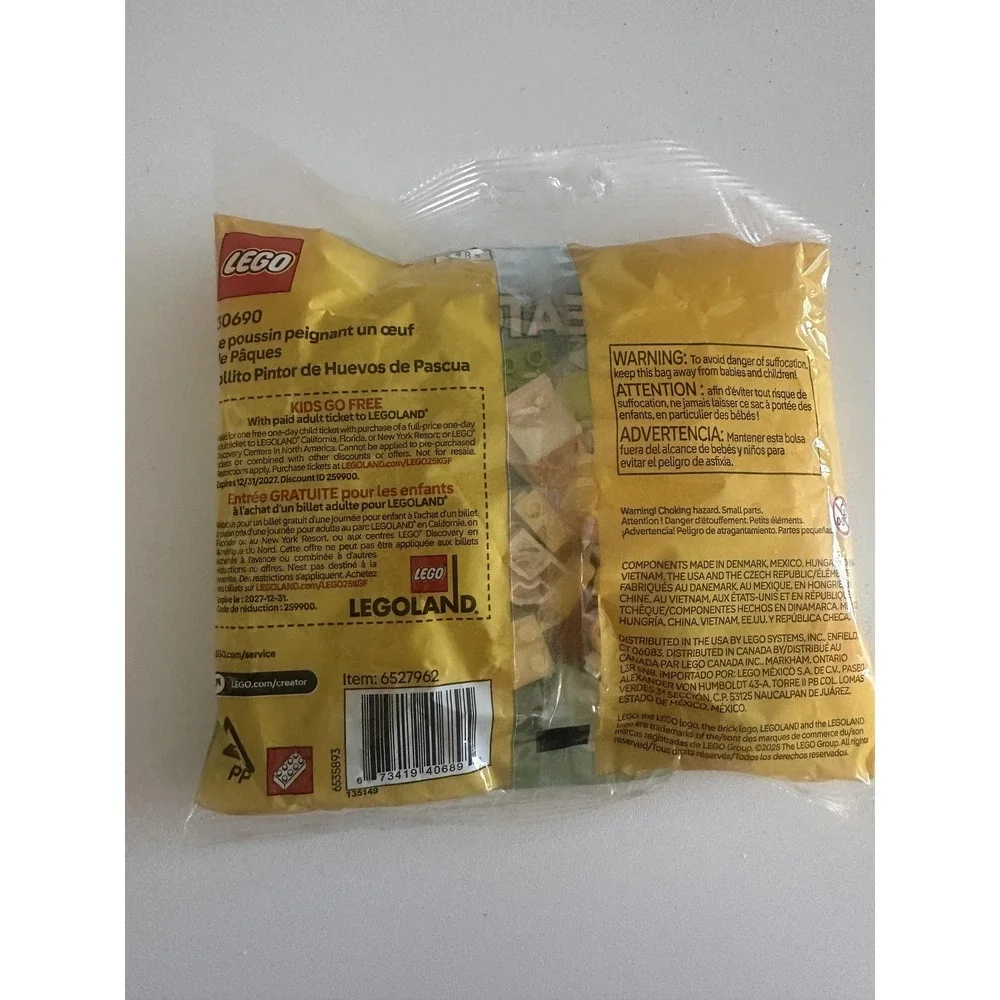 LEGO Creator 30690 Easter Egg Chick Painting Fun‎ Polybag New Sealed 65pcs 6+ - Picture 4 of 6